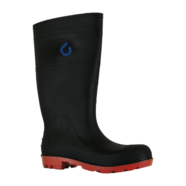 Classic gumboot black/red front