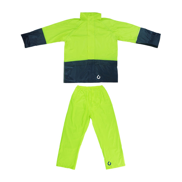 Tuflite hi-vis rain jacket and pants set lime set