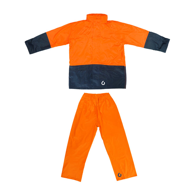 Tuflite hi-vis rain jacket and pants set orange set